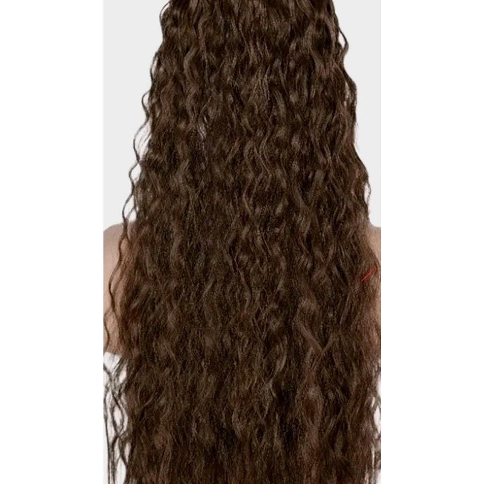 Long Wavy Hair Extension 17″ Dark Golden Brown Glamor Dressup Going Out Holiday