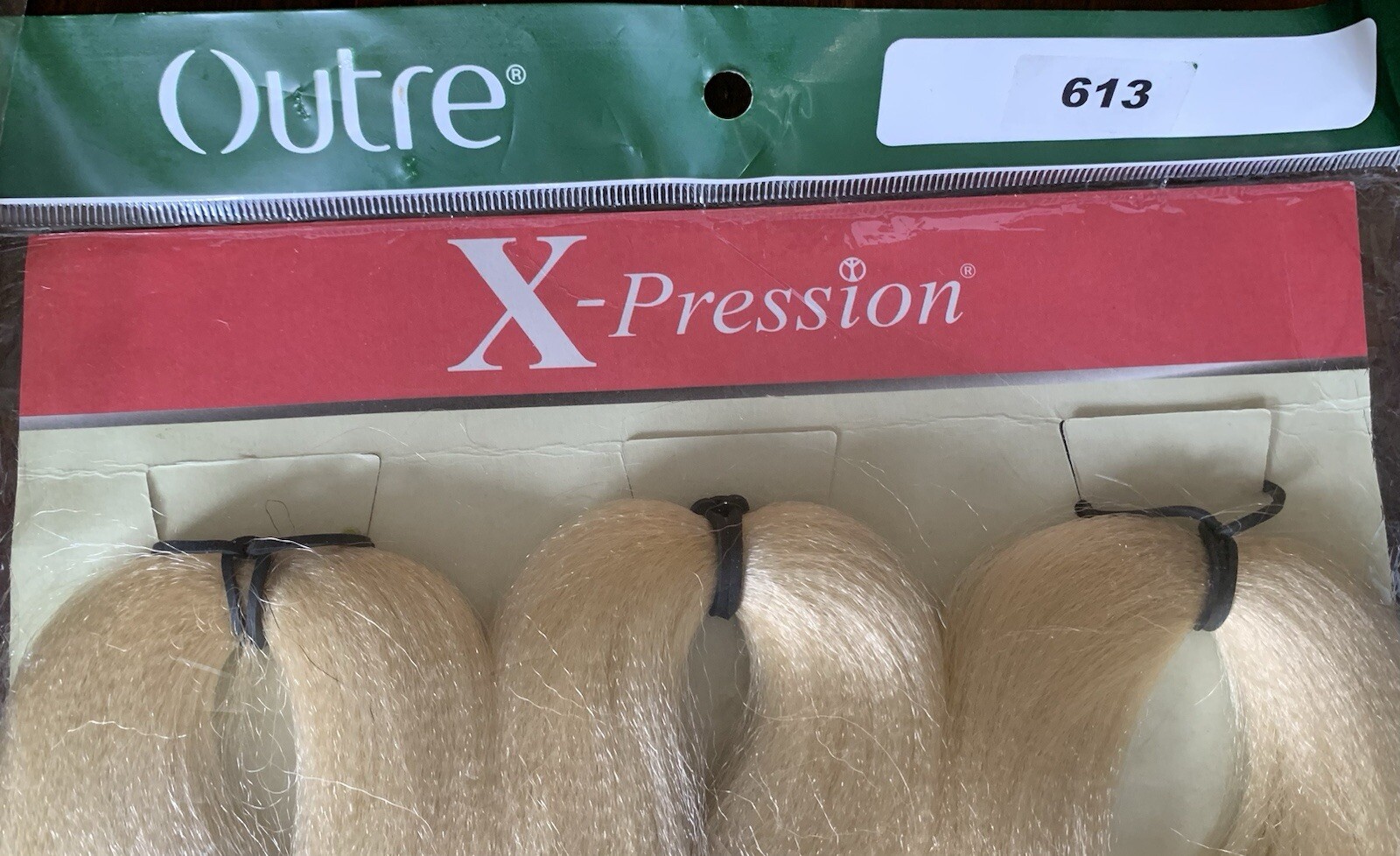 Outre X-Pression Ultra Braids 3x 42 in 1 Set And 52 Inch 2 Sets Color 613 Blonde