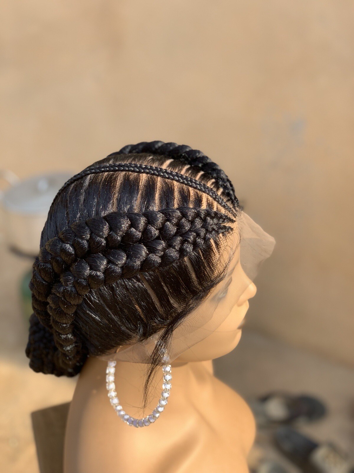 French braids Braided wig,Knotless Box Braids,Frontal braid wig,Braid wig,Stitch