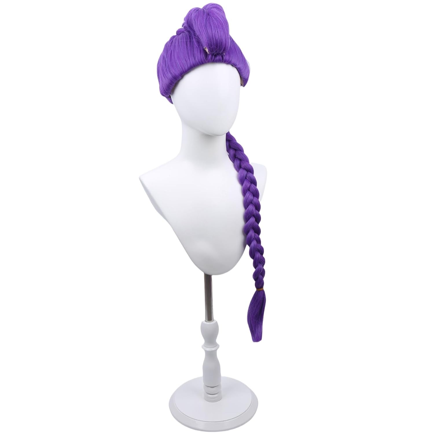 Long Purple Braid Wig Purple Braid Wigs for Kids Halloween Cosplay Costume Wigs