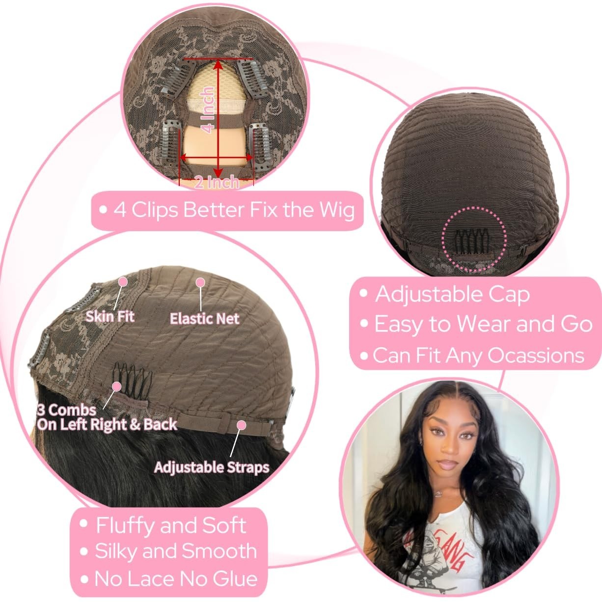 Body Wave U Part Wig Human Hair Upgrade U Part Human Hair Wig Clip In Half Wig