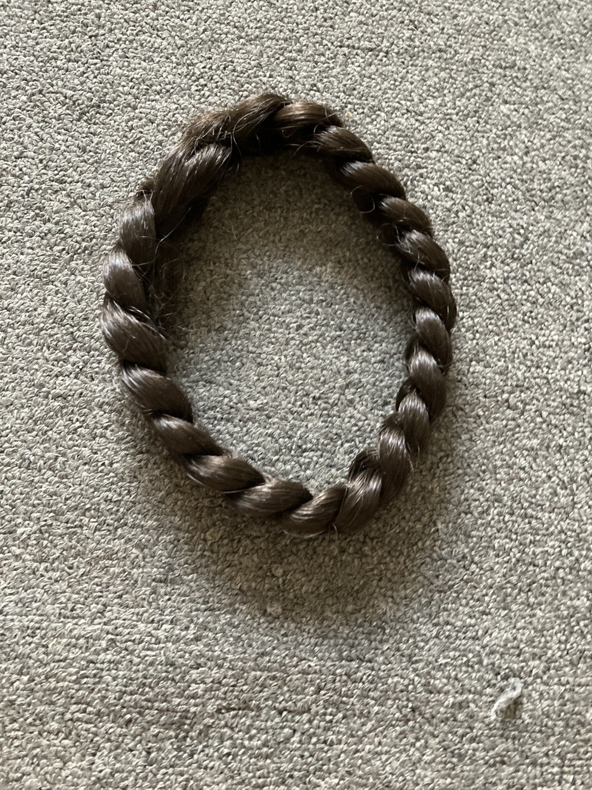 Braid Crown Hair Piece Dark Brown Handmade