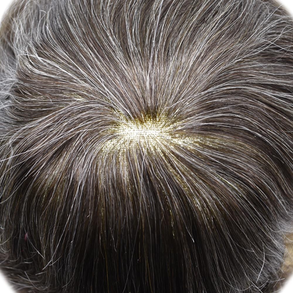 Natural Full French Lace Mens Toupee Hair Piece Replacement System for Mens Wig