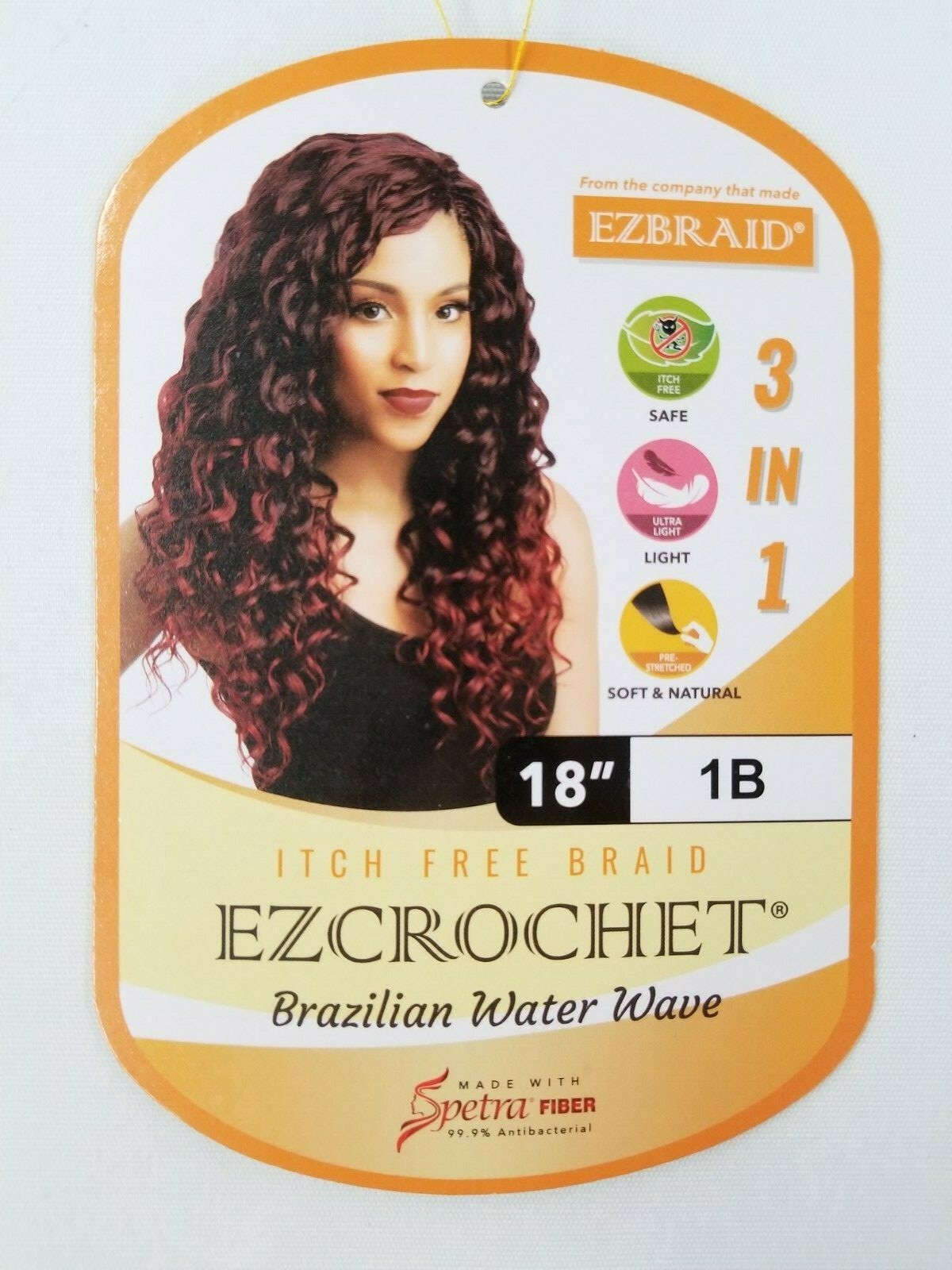 I&I Hair Innocence EZCROCHET Water Wave Crochet Braiding Hair Spectra 18″