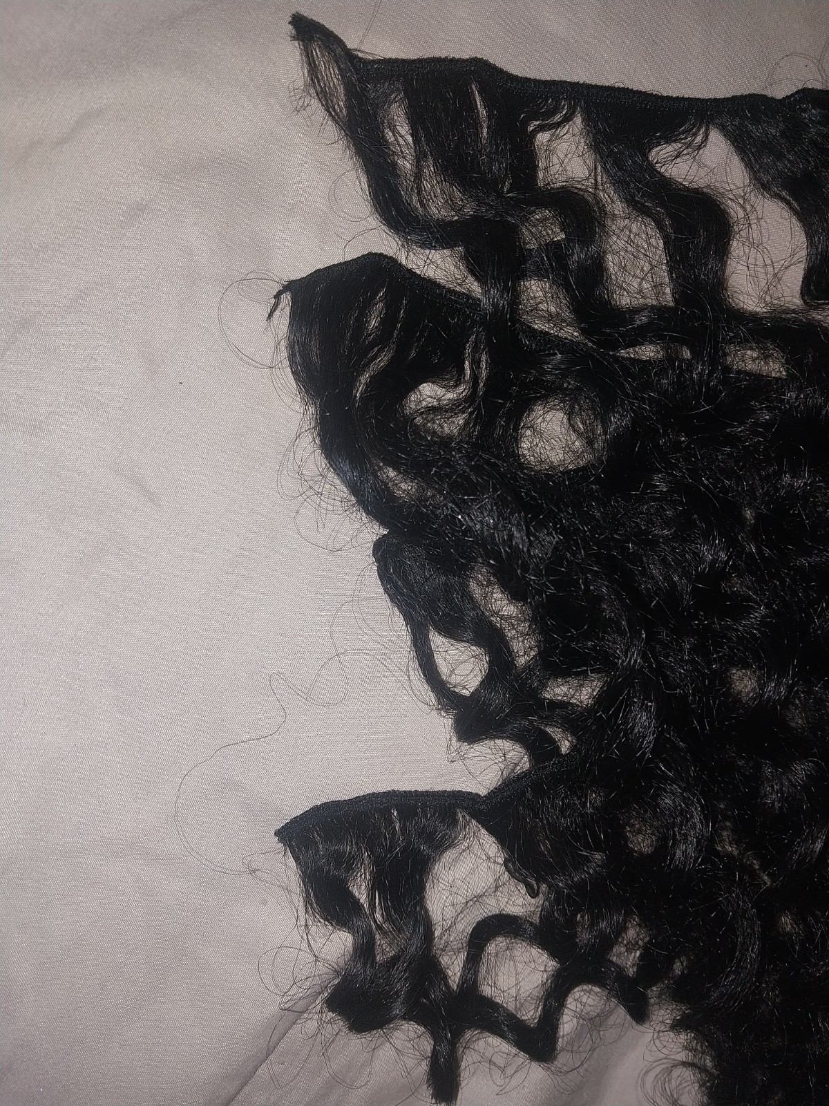 Black Curly Human Hair Weft Extensions Bundle, 1-10 in Length, Women