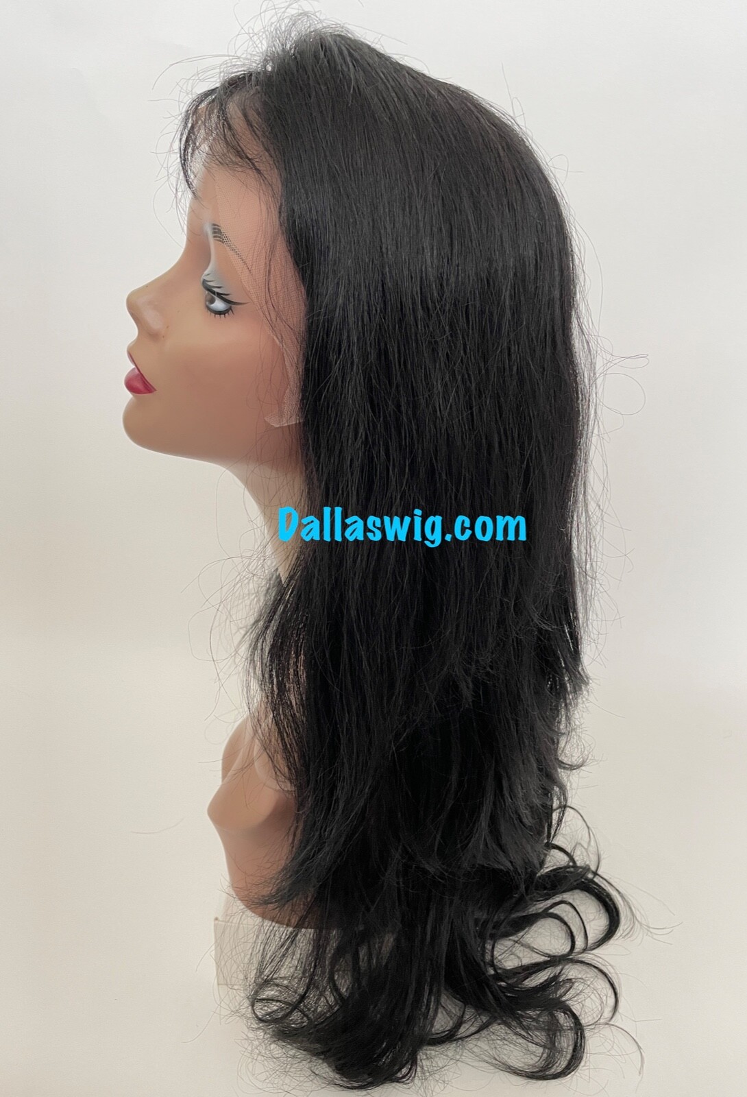 Open Box Iris 100% Human Virgin Remy Full Straight Body Wave Black 24″ Lace Wig