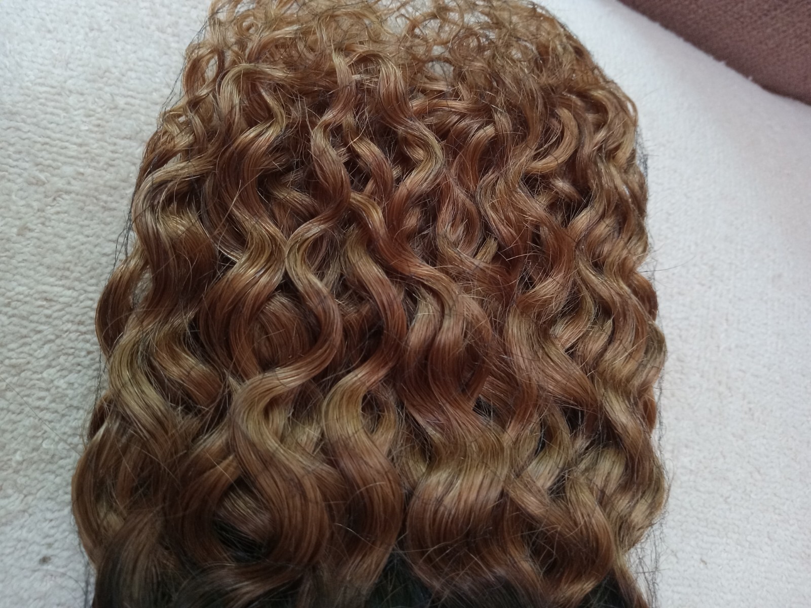 Wig Wefts 7 Inch Crimp Waves Honey Blonde