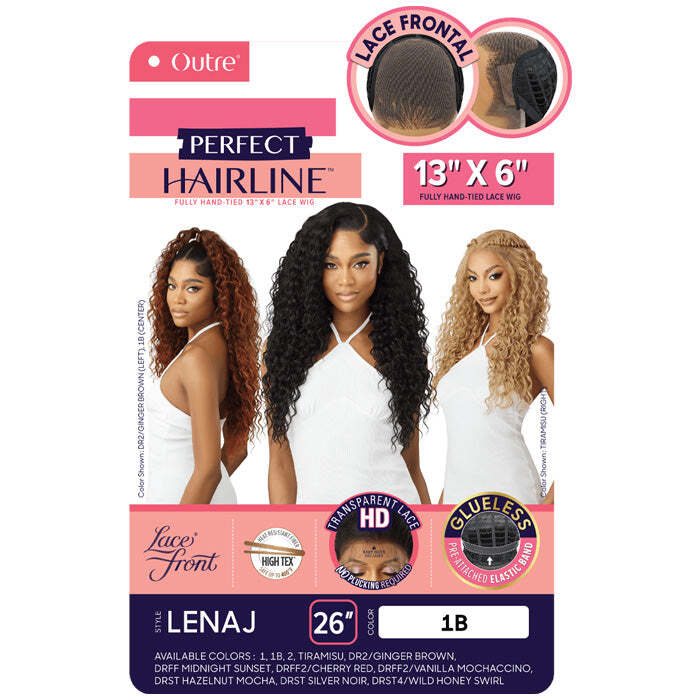 Outre Perfect Hairline Glueless 13×6 HD Lace Front Wig – LENAJ – Fully Hand-Tied