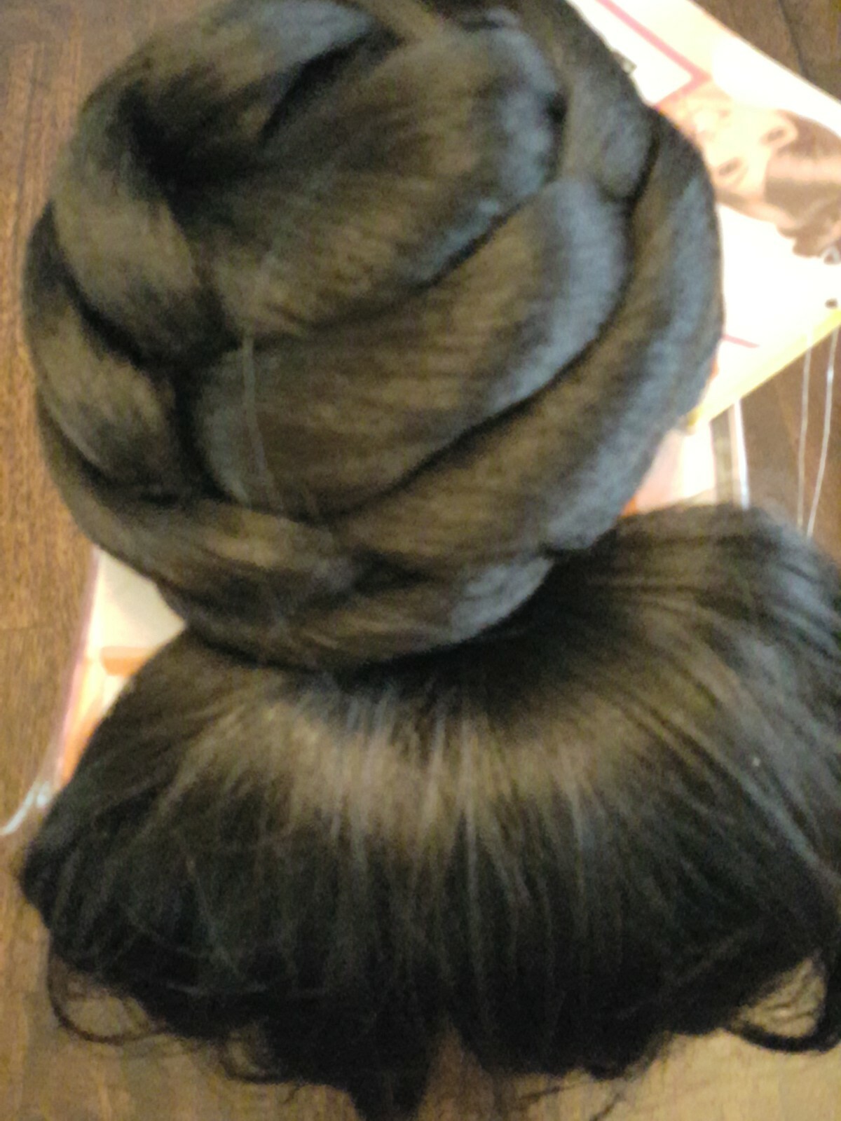 Vivica’s Bang N Bun Black Add Bangs and a Bun to your Hair Style 1B