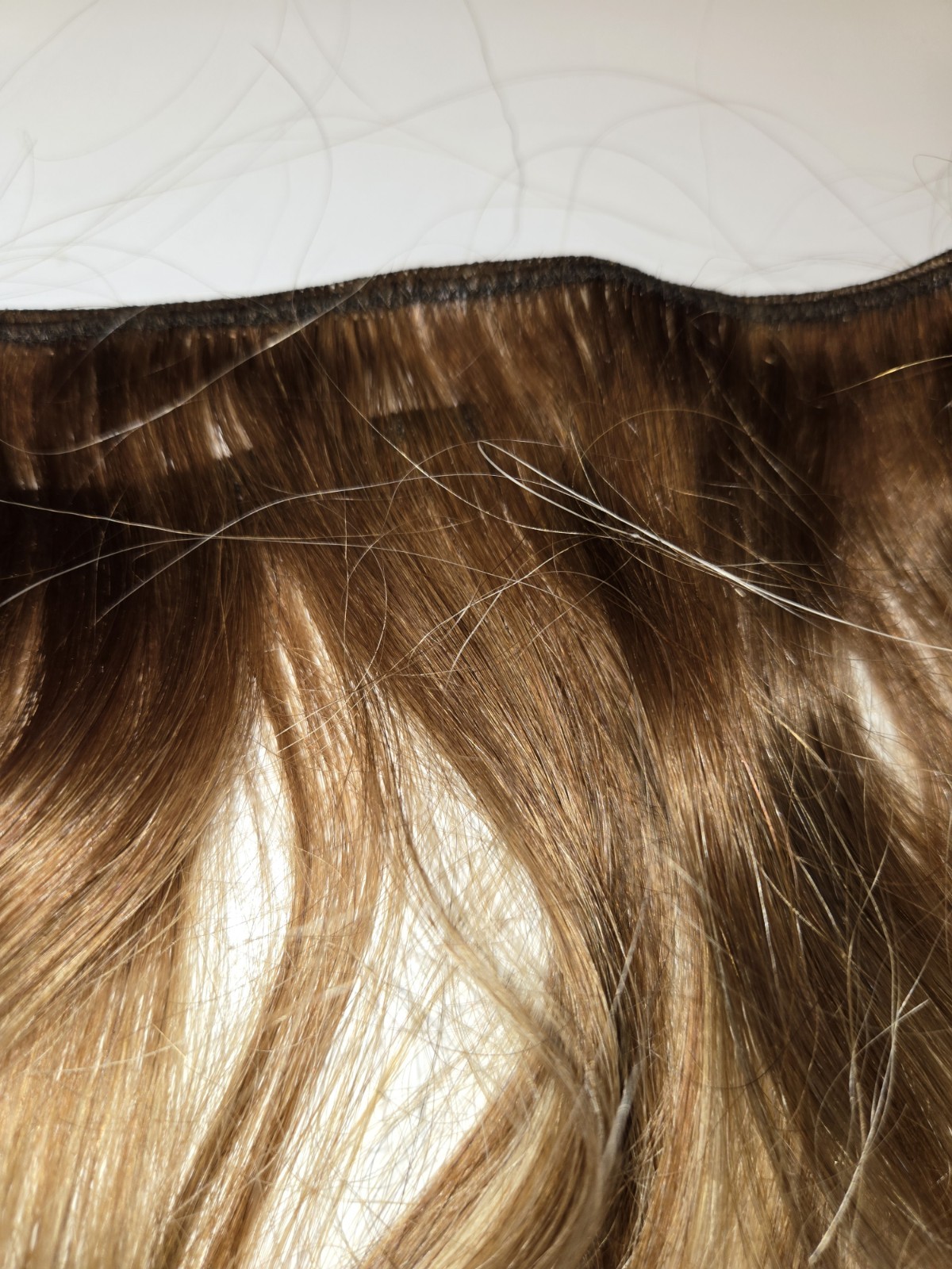 Weft F Shine Hair extensions blonde highlights