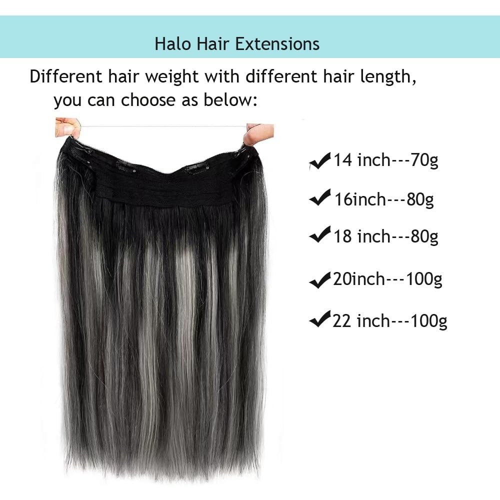 Invisible Wire Hair Extensions with Transparent Wire Adjustable Size 4 Secure Cl
