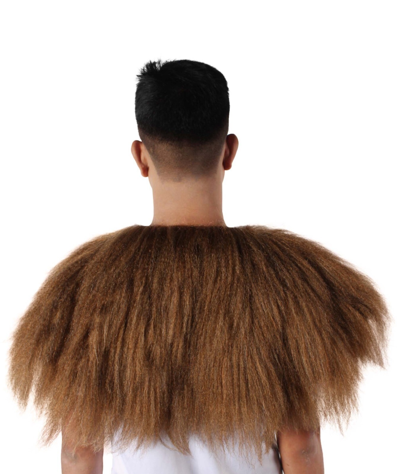 HPO Adult Unisex Vikings Norsemen Dark Brown Fur Faux Mantle, Flame-reta HA-032