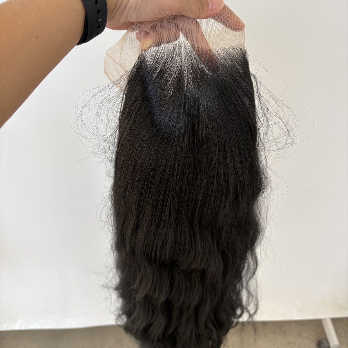 Lace Frontal Wig Long Wavy Black Women Synthetic Hair Heat Resistant