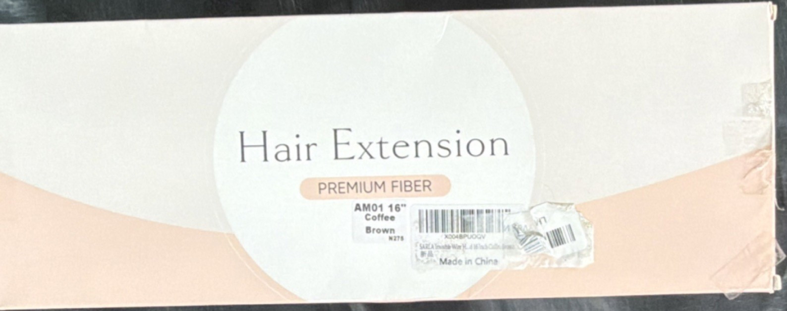 Premium Fiber Synthetic Brown Hair Extension 16in Brown A10016 Premium Quality