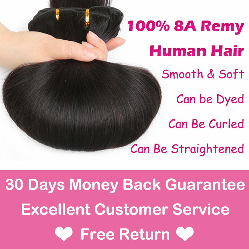 Thick Long Ombre One Piece 3/4 Full Head Clip In HUMAN REAL REMY Hair Extensions