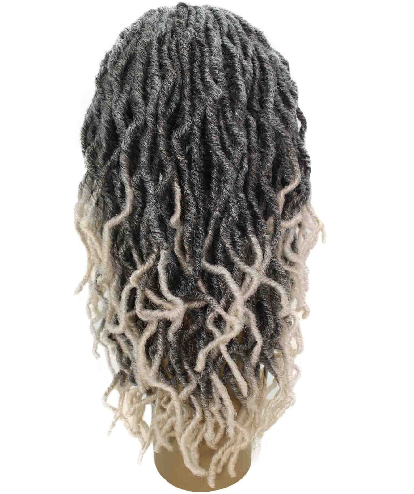 LUXLUXE Dara Curly Dara 22 in Long Dara 4X4 Hand Tied Lace Braid Braided Wig,