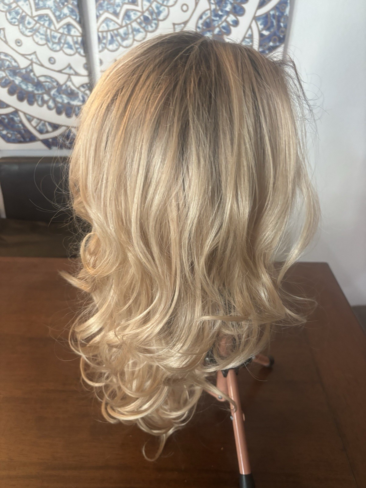 Lace Front Synthetic Wig Body Wave & Glueless Lace Blonde Rooted Wig Heat Safe