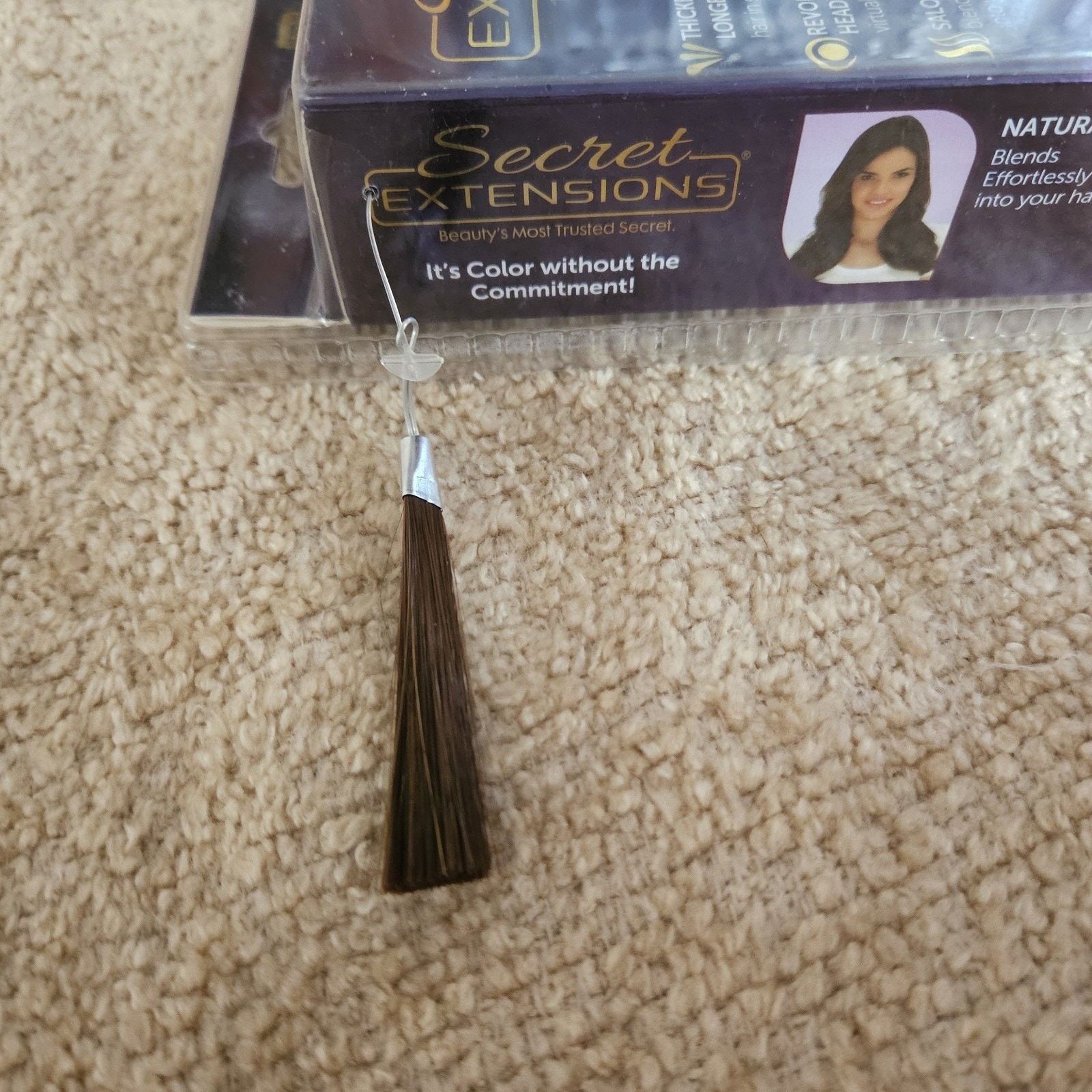Daisy Fuentes Secret Extensions Revolutionary Headband #06 Medium Red Brown NIB!