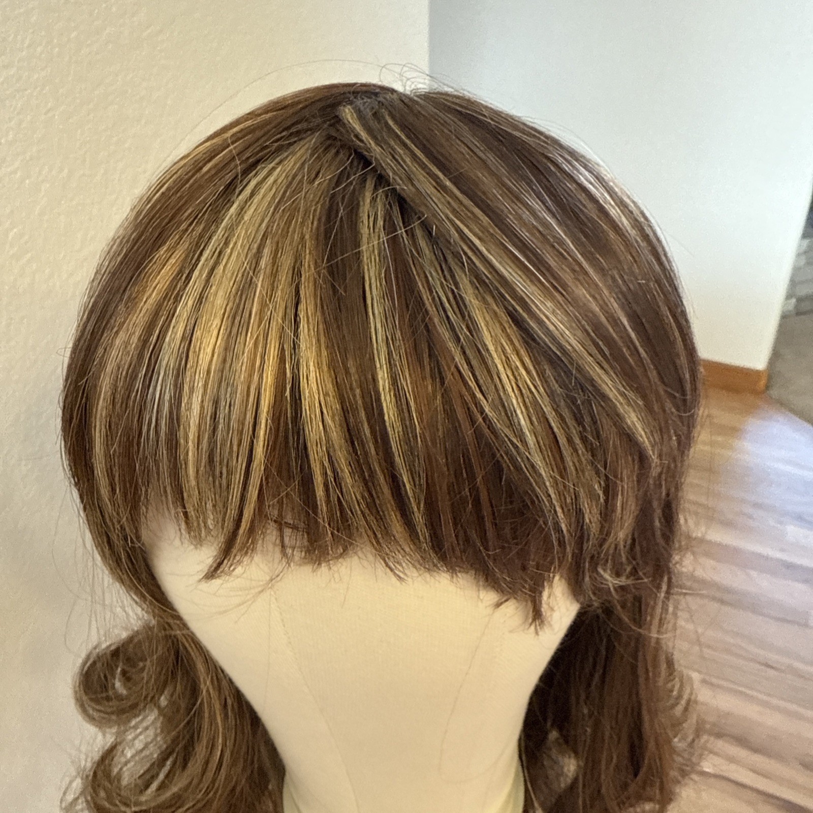 HR Synthetic Wig | 25” Two Tone Reddish Brown With Blonde Highlights 134