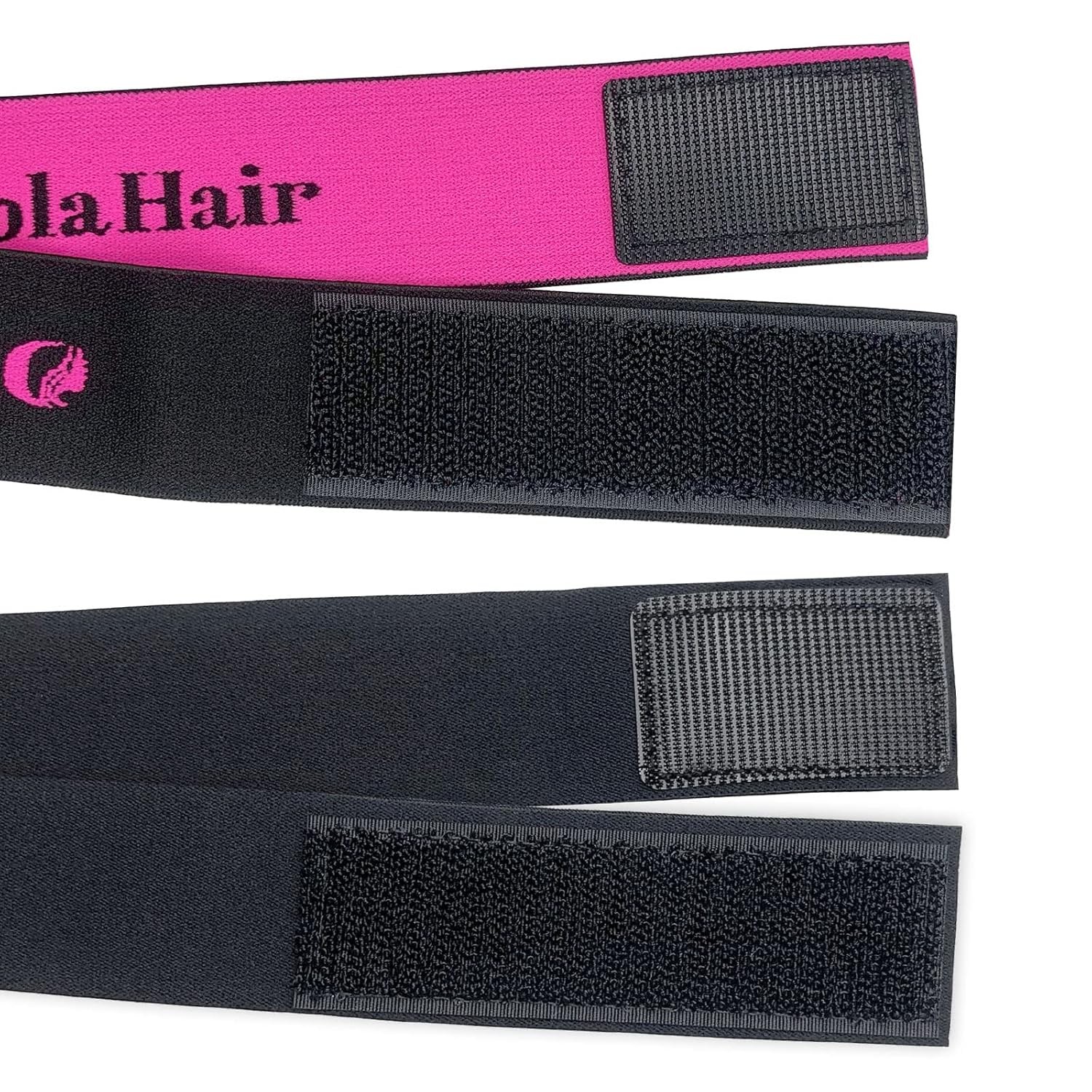 4 Dolahair Lace Melting Band Elastic Edge Wrap for Wigs, 4PCS Bands to Lay and H