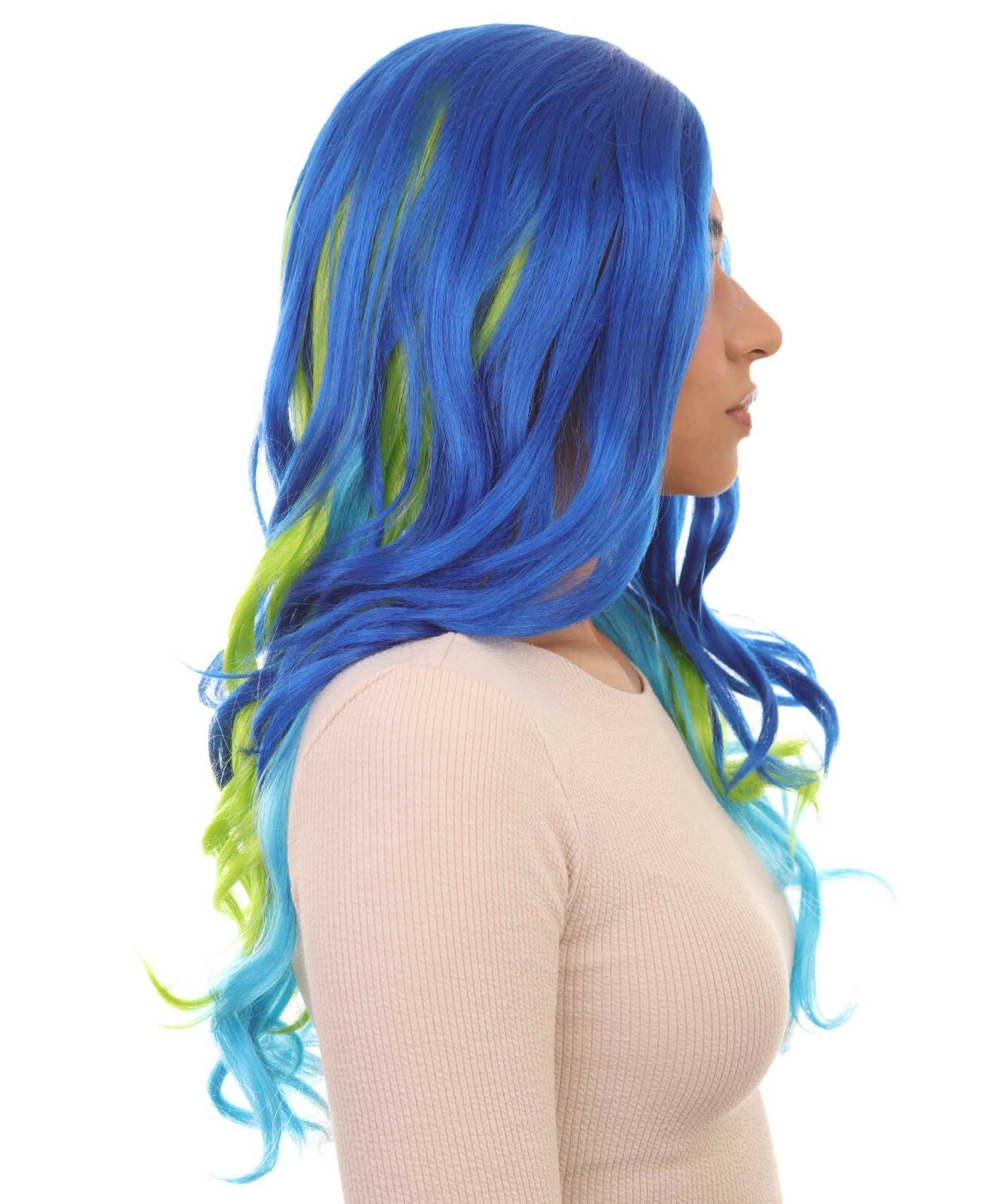Two-Tone Long Wavy Wig | Cosplay Party Halloween Wig HW-1535