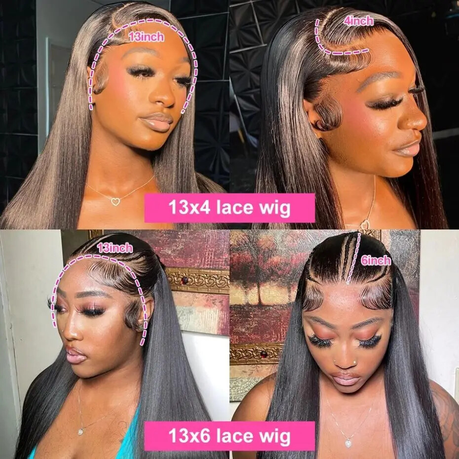 360 Full Transparent HD Lace Wig Straight 13×4 13×6 Lace Front Wigs Lace Wigs