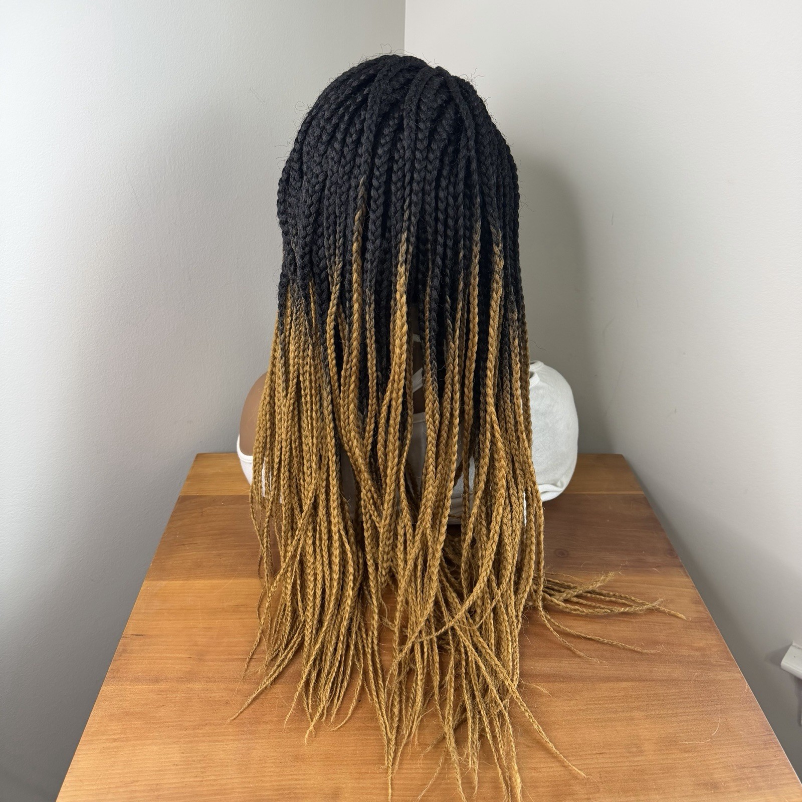 SENSATIONNEL CLOUD 9 4X4 SWISS LACE PARTING WIG – BOX BRAID 30” (READ)