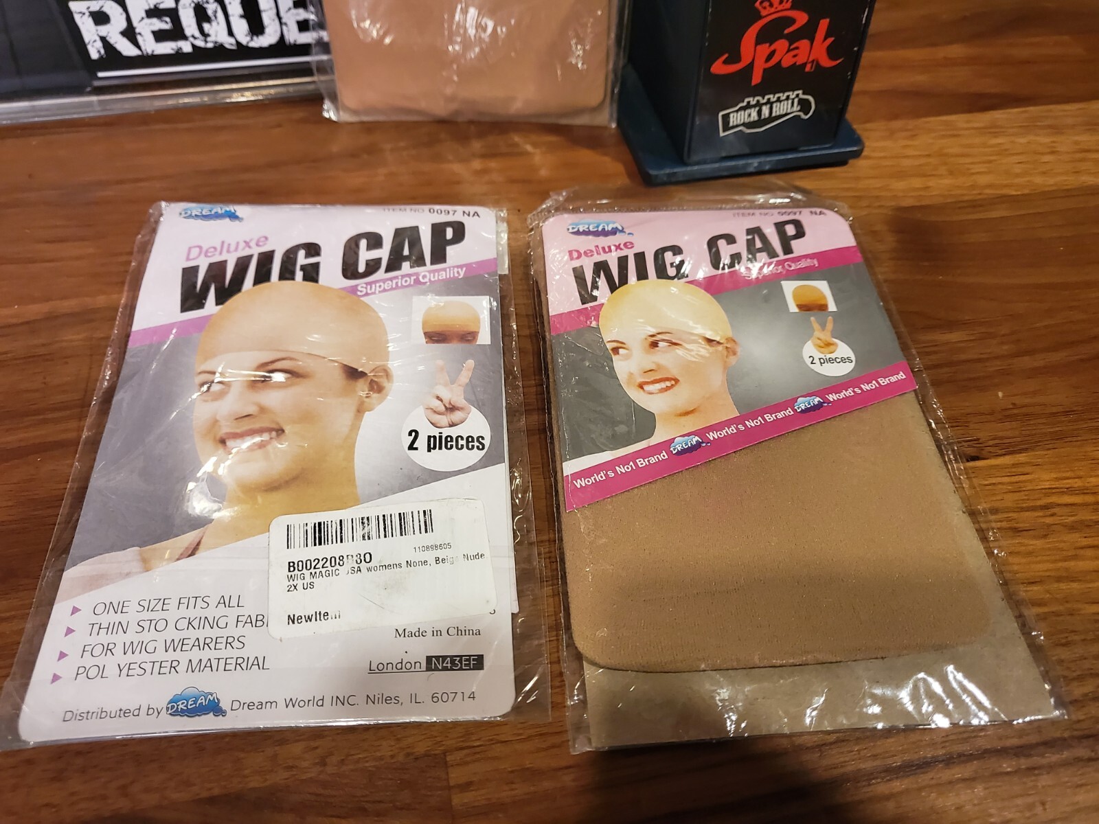 5 PACKS Dream Deluxe Wig Cap Superior Quality One Size Fits All 2 Per Pack #0097