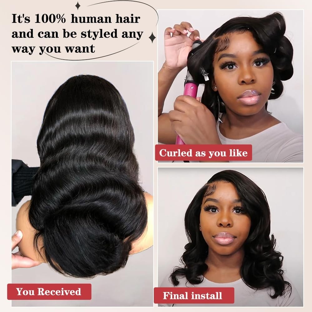 Wear and Go Glueless Wig Pre Cut 4×4 Lace Front Human Hair Wig Body Wave Wig