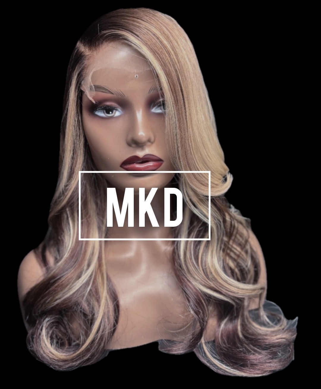 Glueless Lace Front Human Hair Wigs Custom Color 180% Density Remy BodyWave”