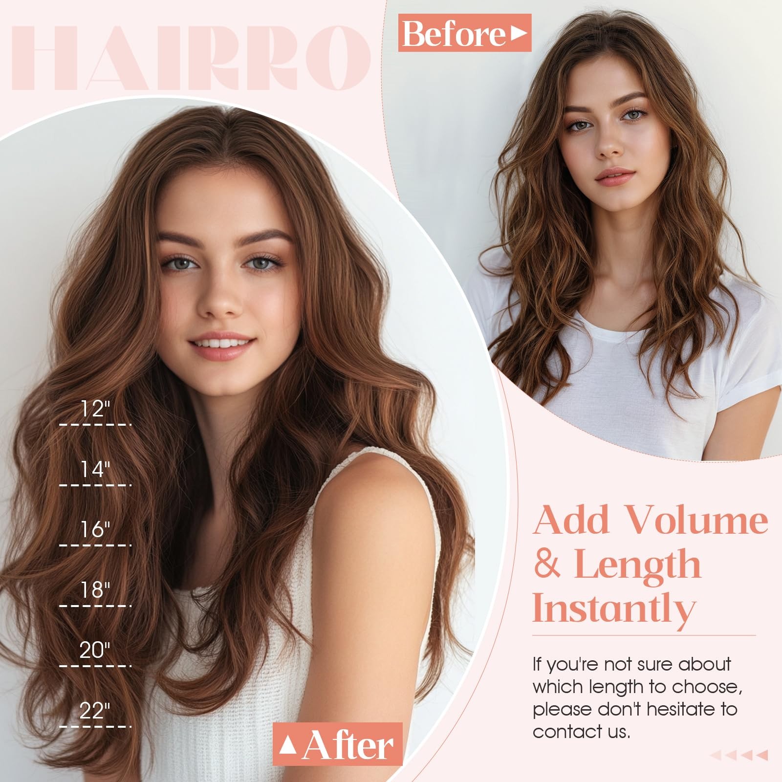 Hairro Halo Wire Hair Extensions Human Hair Fish Line Invisible In Extensions