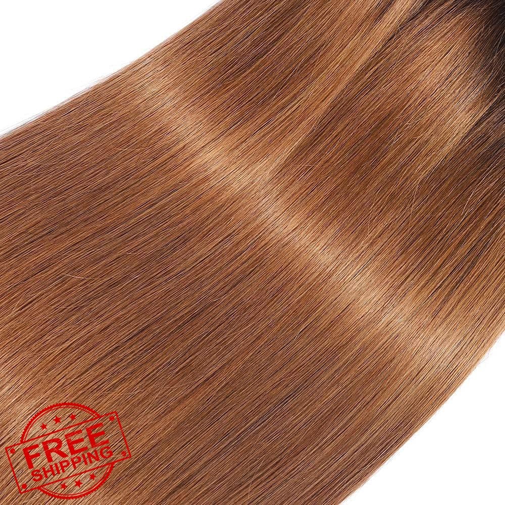JUIOKAOO #30 Brown Straight Hair 26″ 100g Bundle