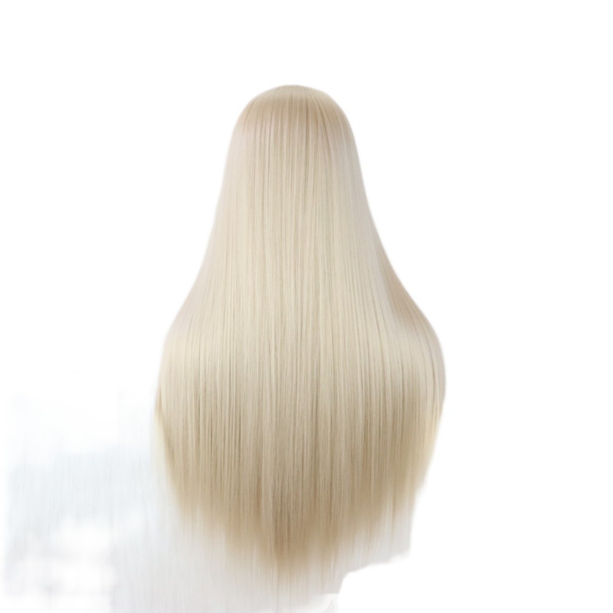 Glue Less Lace Front Wig Blonde Long Straight Synthetic Hair Heat Resistant