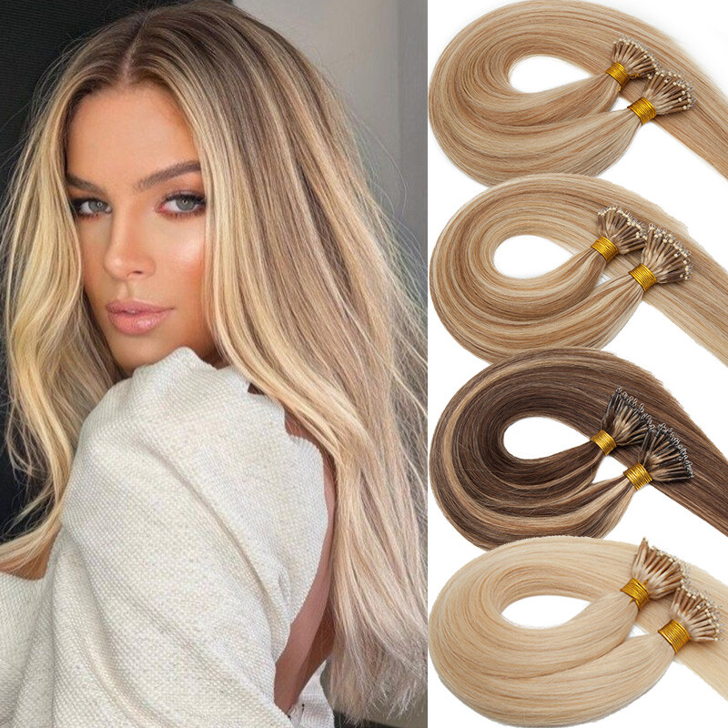 CLEARANCE Nano Rings Micro Loop Beads Tip Remy Human Hair Extensions Thick 100G