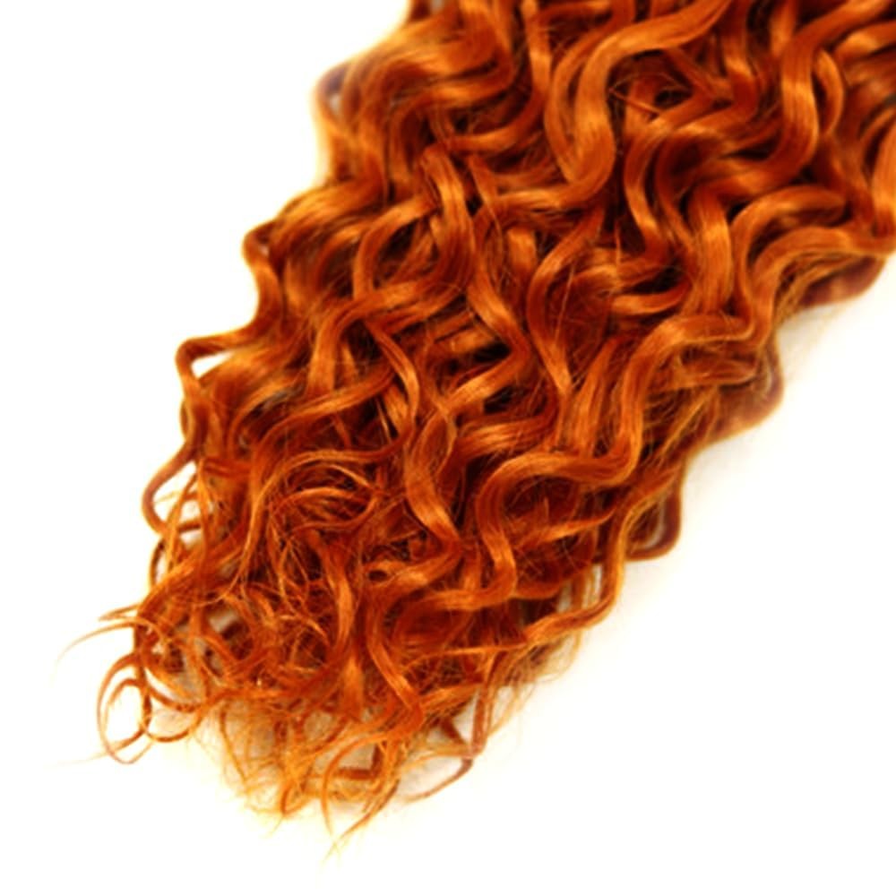 Aikebi Bundles Human Hair 8 10 12 Inch Water Wave Ginger Orange Color 350 Human