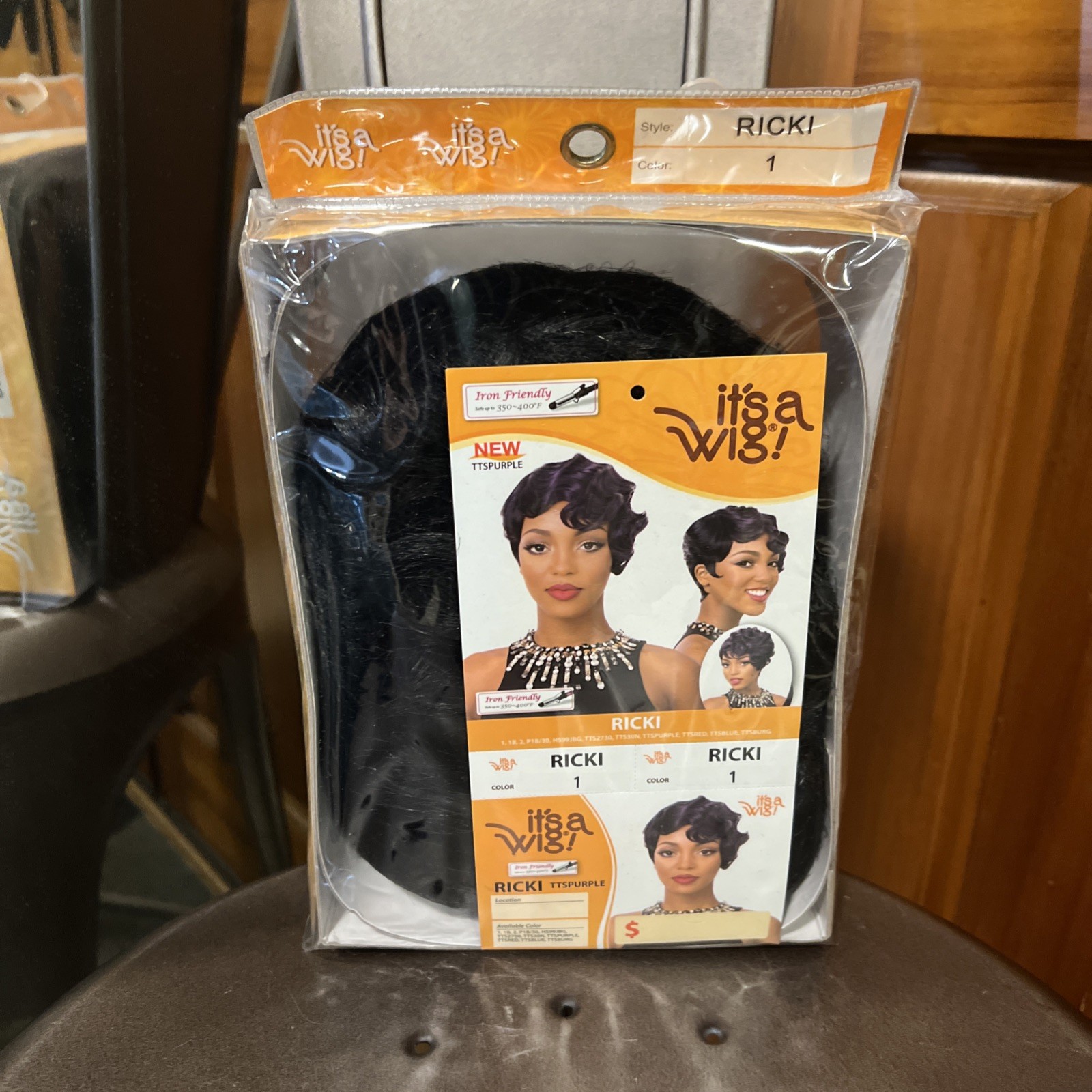 it’s a wig! • Synthetic • Style RICKI • Color 1 (Black) • New With Tags
