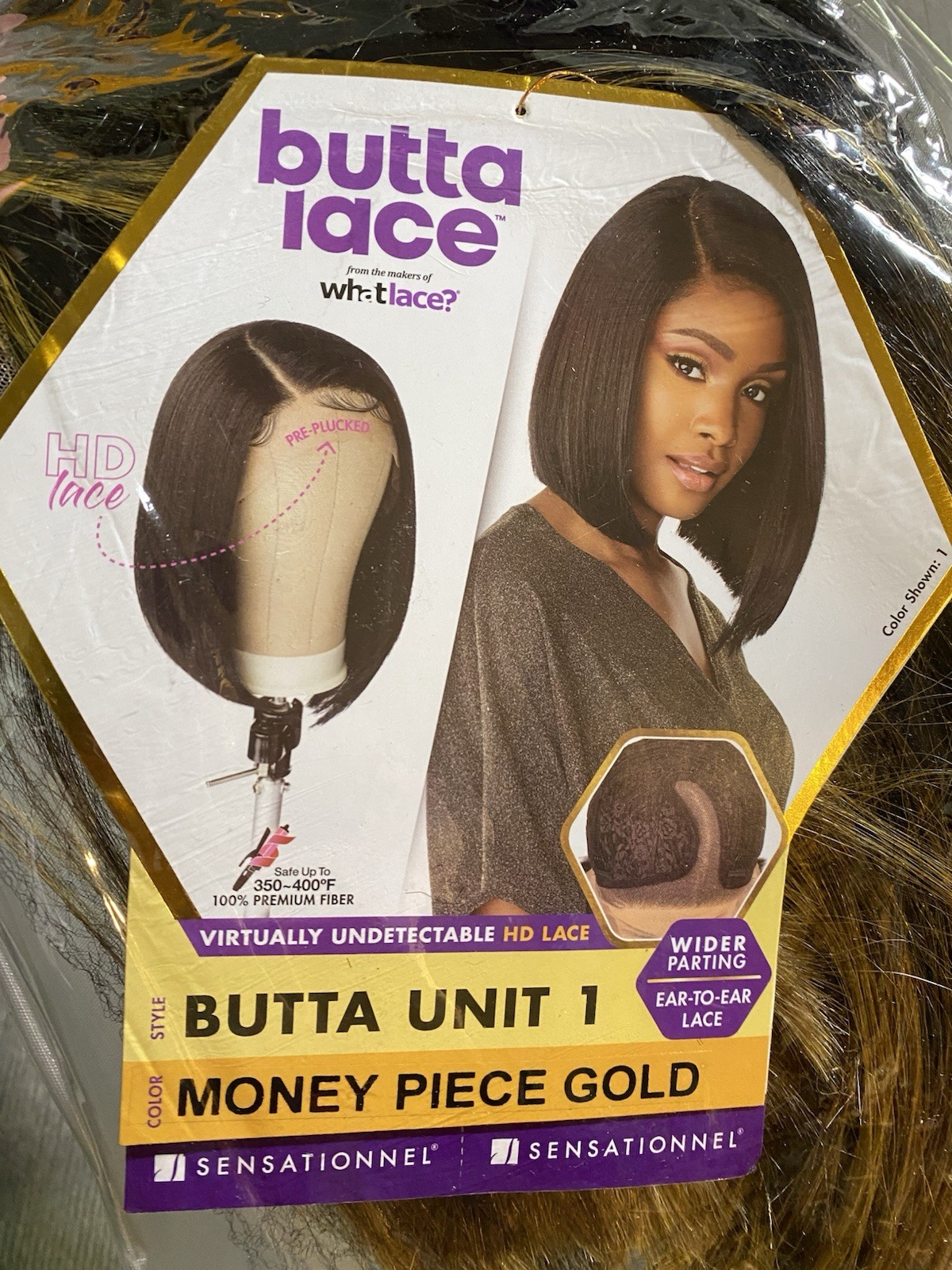 Sensationnel Butta Lace Unit 1 What Lace Wig MONEY PIECE GOLD NIP