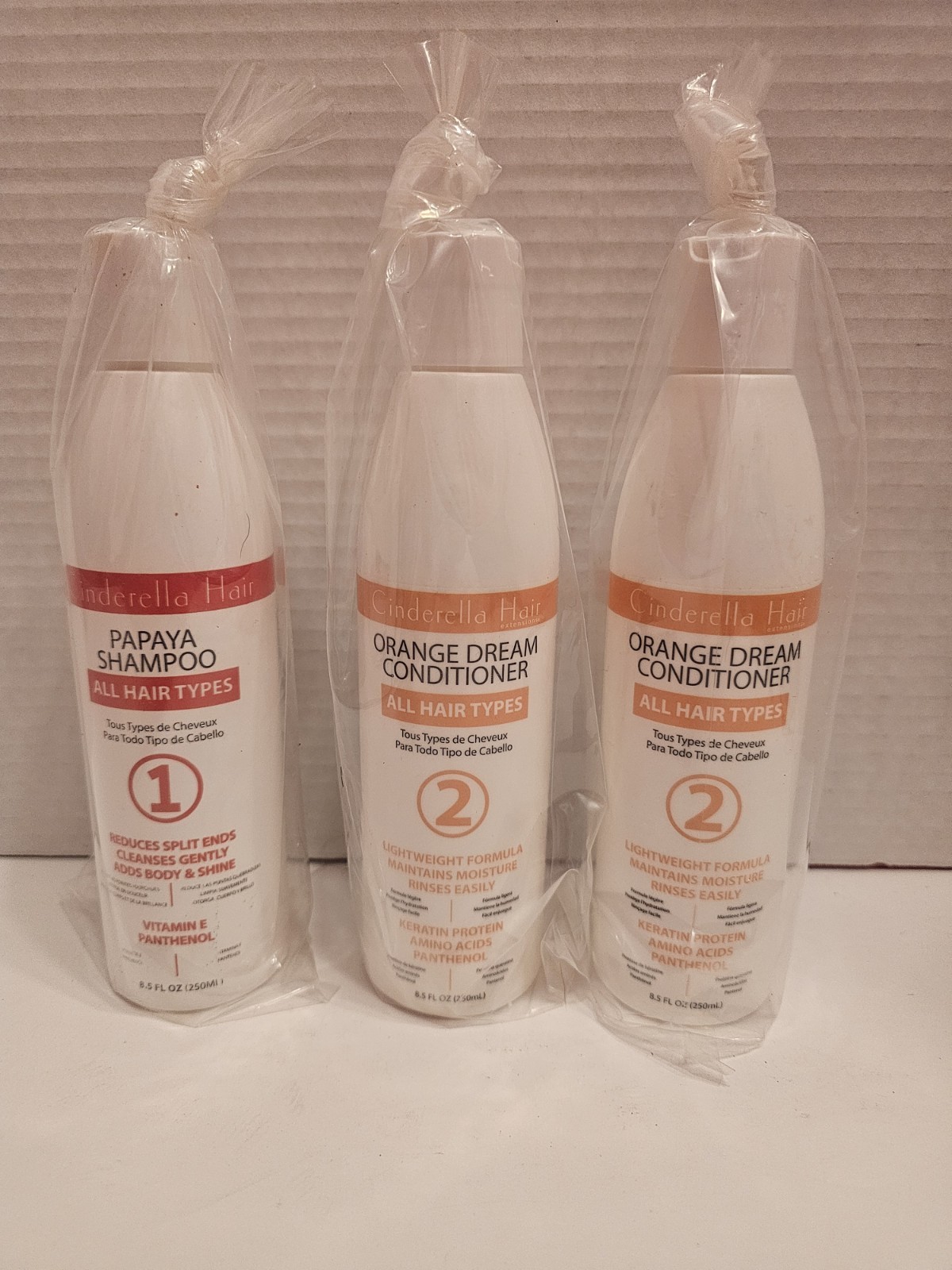 Cinderella Hair Shampoo (1) & Conditioner (2) Set- All 8.5oz
