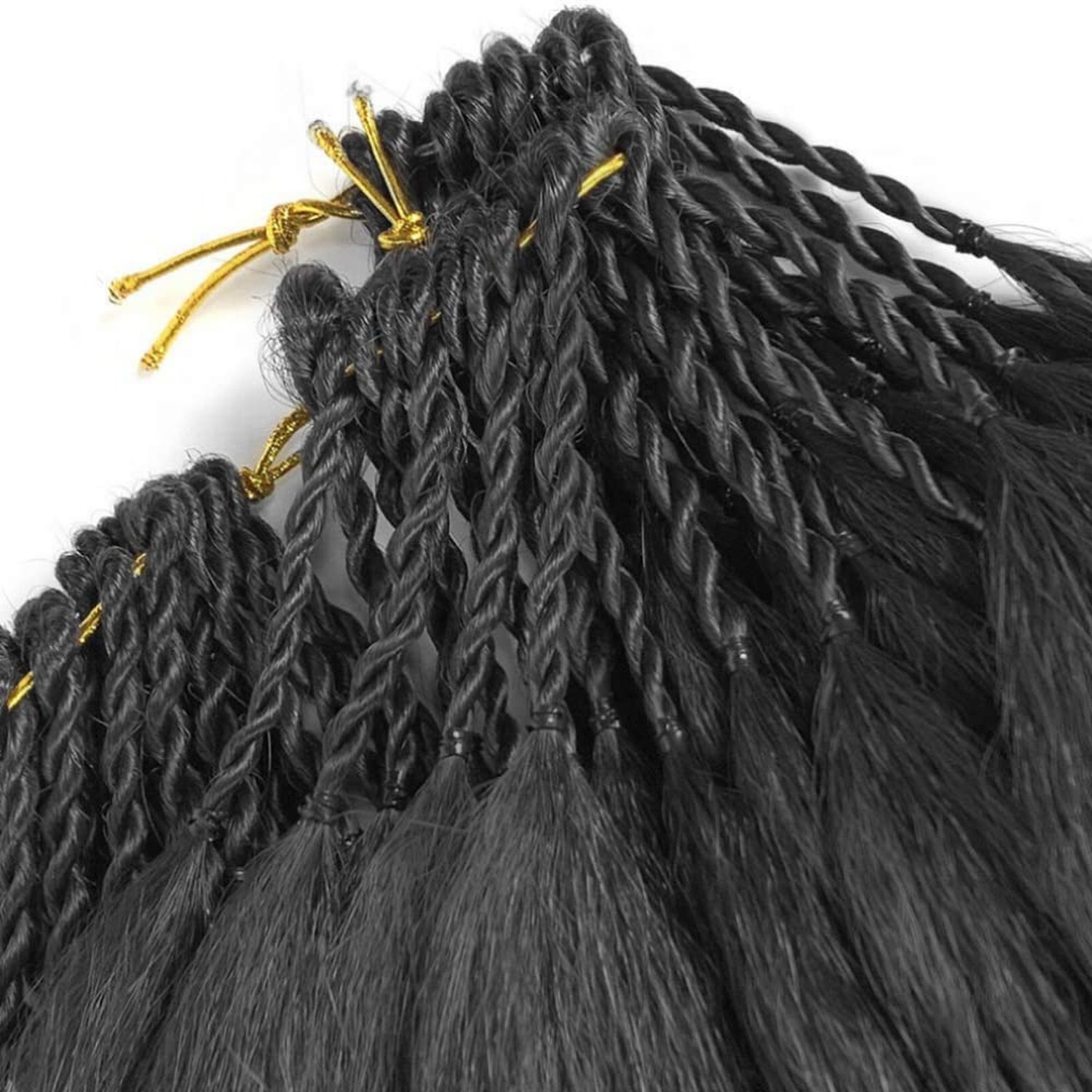Synthetic Kinky Straight Crochet Braid Hair with Adjustable Pre-looped Yaki s…