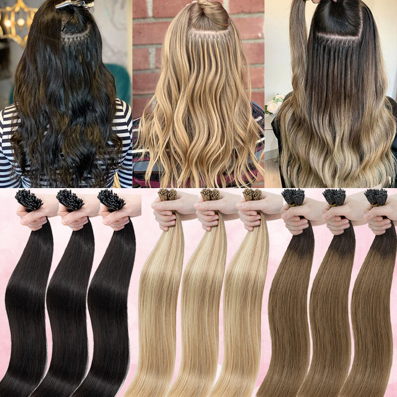 CLEARANCE Stick I Tip Real Human Hair Extensions 150g 100% Remy Hair Highlights