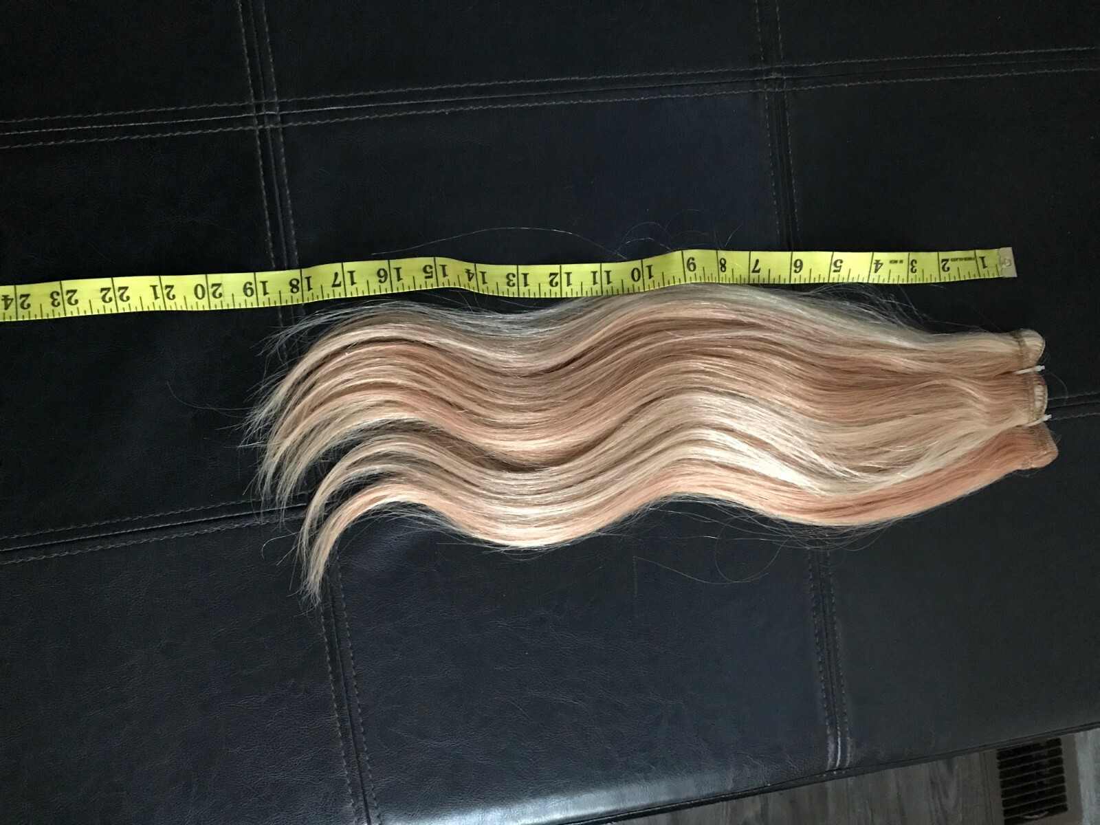 Highlight Blonde Weft Hair Extensions Sew in Human Hair 100g 19-20 inch
