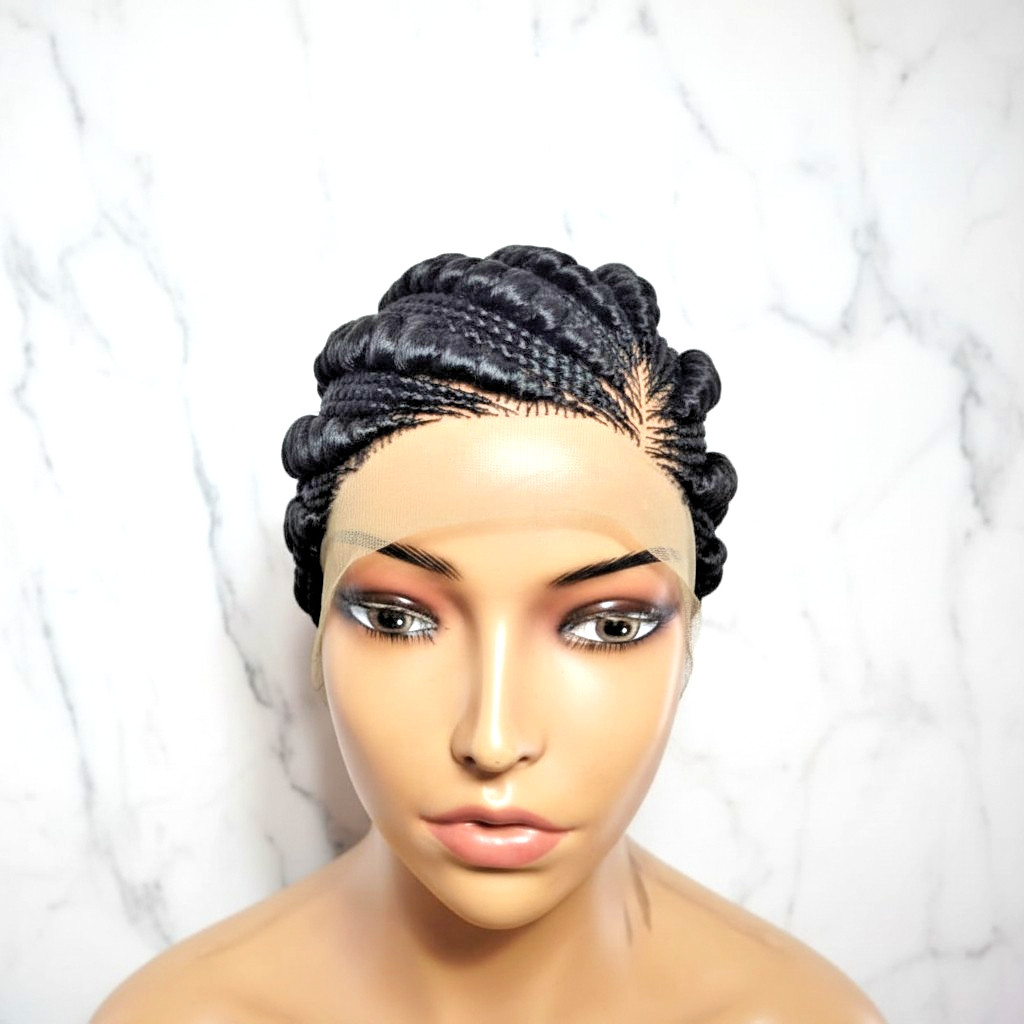 Braided Wig. Large Cornrow Braids. Full Lace Cap
