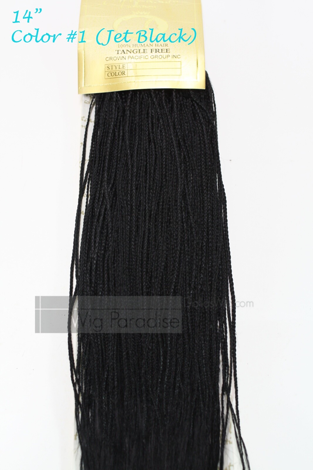 Afro Beauty Collection 100% Human Natural Braided 14″ Track Bundle Hair