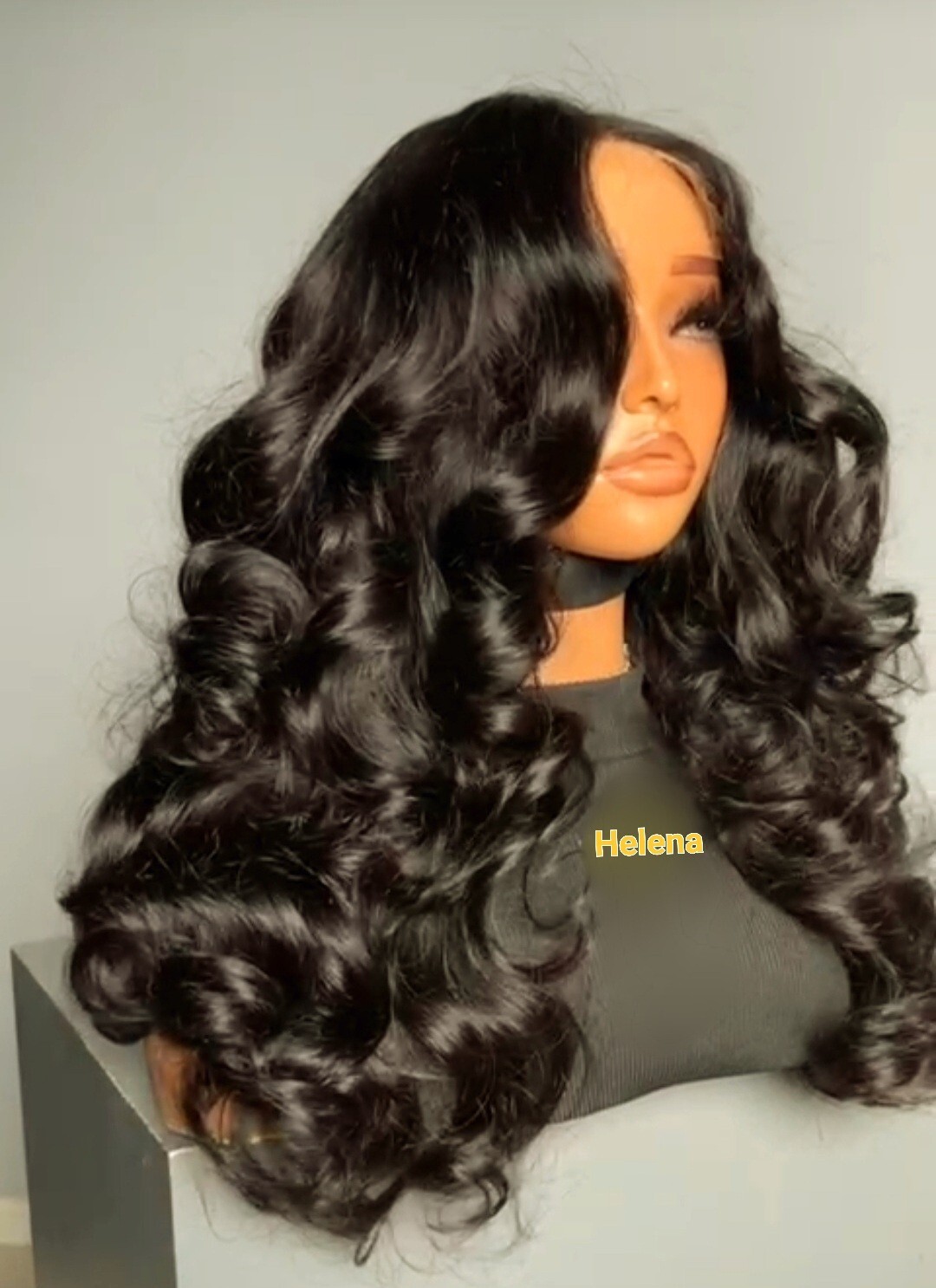 100% Vietnamese Human Hair, SDD, 5×5 HD Bouncy Lace Closure Wig. 210% density.