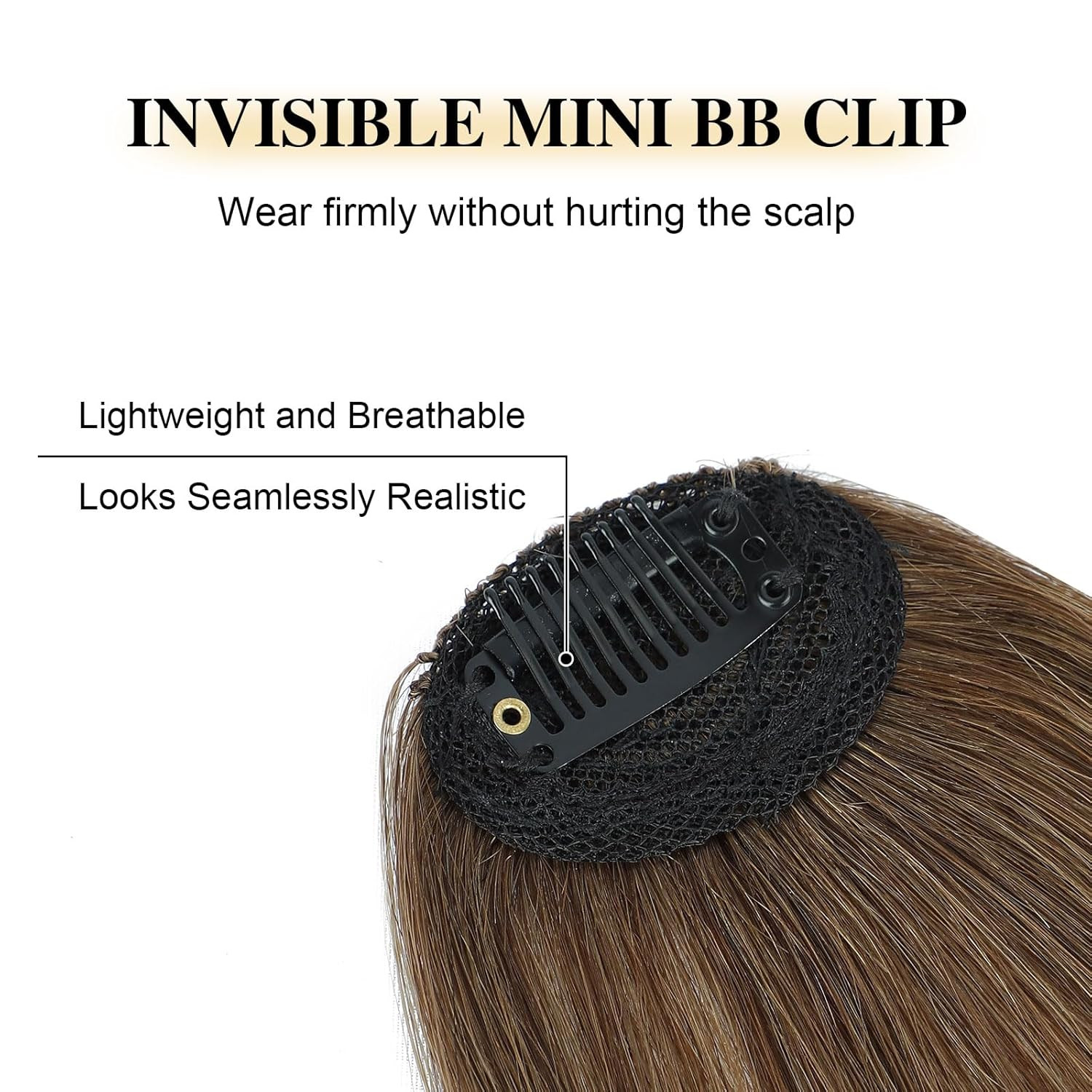Clip in Bangs 100% Human Hair Bangs with Temples Bangs Hairpieces for Women Clip