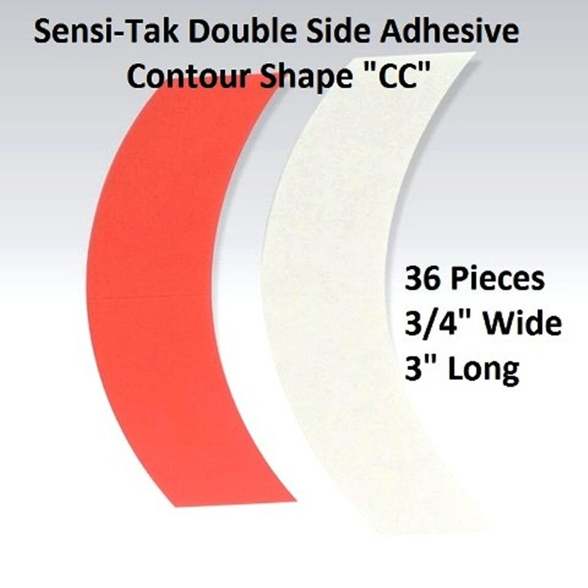 Sensi Tak Red Liner Tape by Walker Tape 1 pack = 36 pieces Shape CC