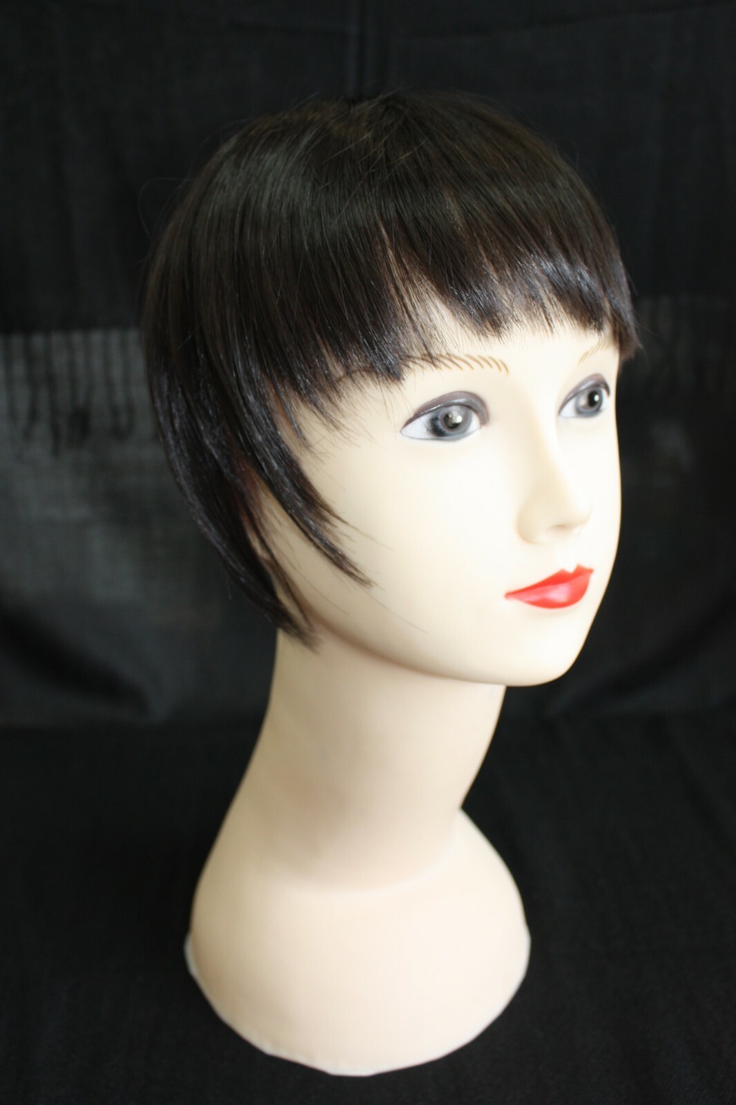 Womens Short Black Blonde Bob Blunt Fringes Wigs Hair Party High Quality Fashion