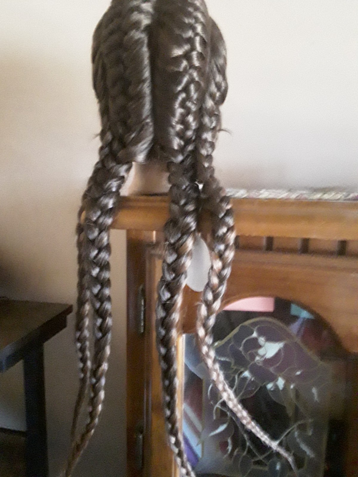 NewFreeShipping 28 Inch Lace Wig Quad Braided Dutch Easy To Install Baby Hairs
