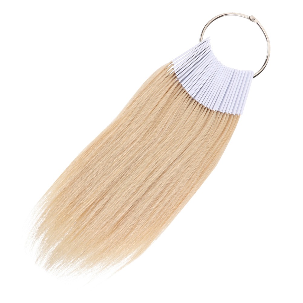 30 Pcs Real Human Hair Color Samples for Hair Styling and Salon Dye Practice