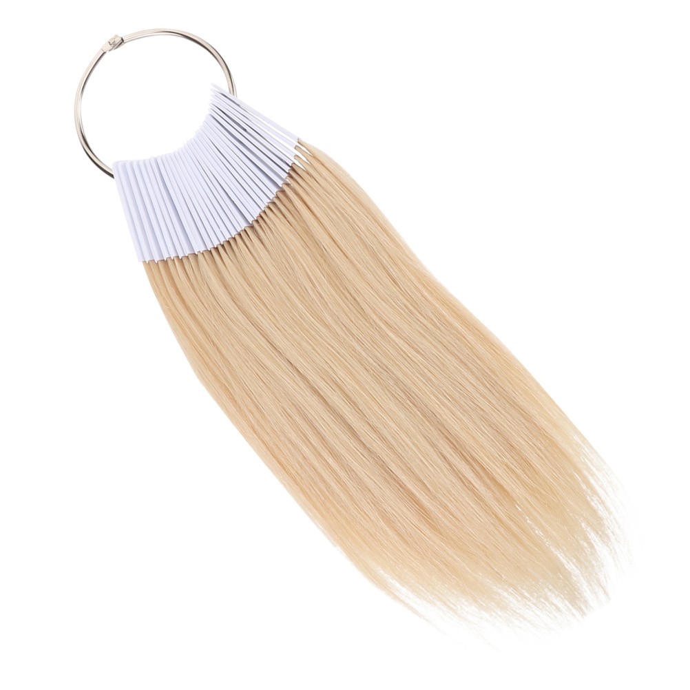 30 Pcs Real Human Hair Color Samples for Hair Styling and Salon Dye Practice